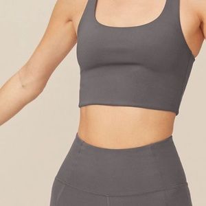 Girlfriend Collective Paloma Bra in Smoke